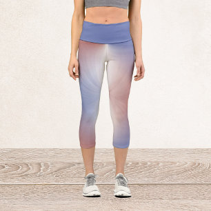 Red, White, and Blue Capri Leggings