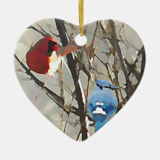 Red, White and Blue Ceramic Ornament