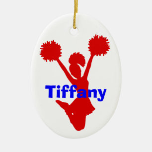 Red, White, and Blue Cheerleader Ornament