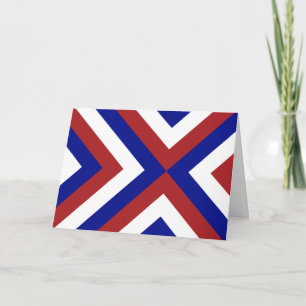 Red, White, and Blue Chevrons Card
