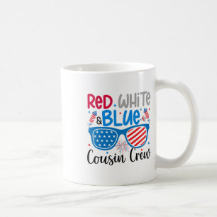 Red White And Blue Cousin Crew 4th Of July Kids Us Coffee Mug