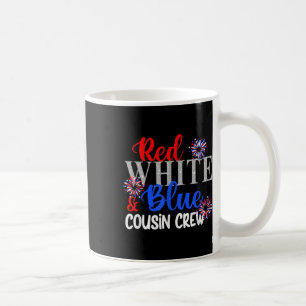 Red White And Blue Cousin Crew 4th Of July Matchin Coffee Mug