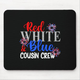 Red White And Blue Cousin Crew 4th Of July Matchin Mouse Pad