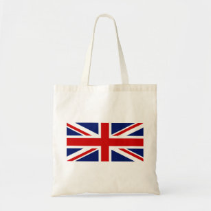 Red White and Blue Cross Flag of United Kingdom Tote Bag