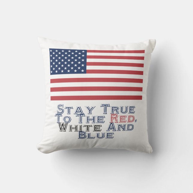 Red, White and Blue Cushion (Front)