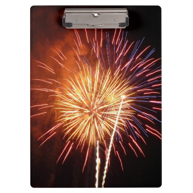 Red, White and Blue Fireworks I Patriotic Clipboard (Front)