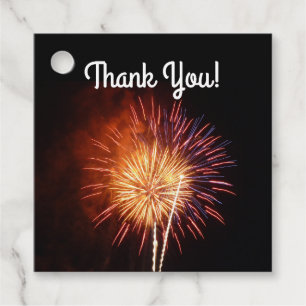 Red, White and Blue Fireworks I Patriotic Favour Tags