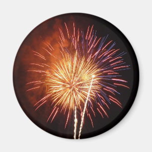 Red, White and Blue Fireworks I Patriotic Magnet