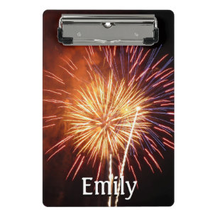 Red, White and Blue Fireworks I Patriotic Mini Clipboard