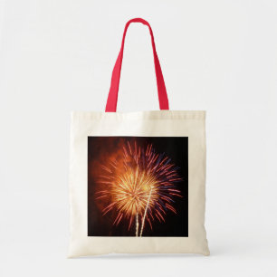 Red, White and Blue Fireworks I Patriotic Tote Bag