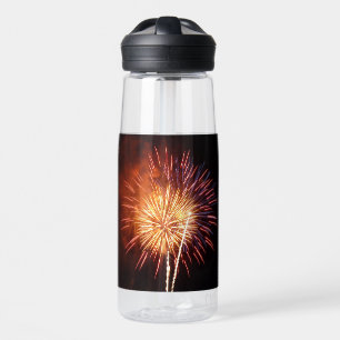 Red, White and Blue Fireworks I Water Bottle