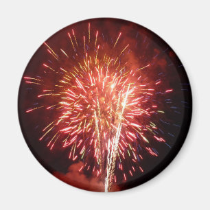Red, White and Blue Fireworks II Patriotic Magnet