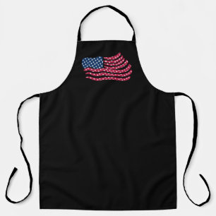 Red White And Blue Flag Design Apron