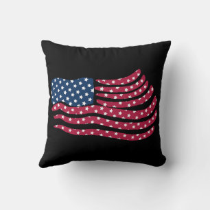Red White And Blue Flag Design  Cushion