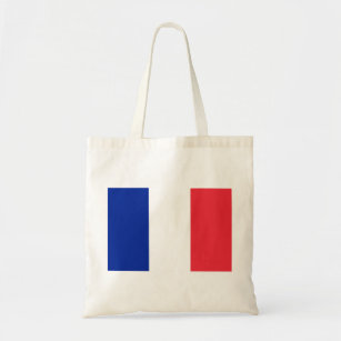 Red White and Blue Flag of France Tote Bag