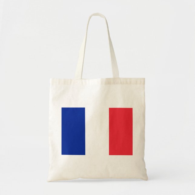 Red White and Blue Flag of France Tote Bag (Front)