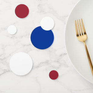 Red White and Blue Fourth of July America Theme Confetti