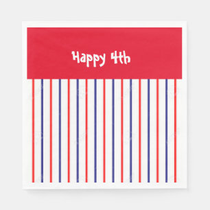 “Red, White and Blue Gappy 4th” Luncheon Napkin