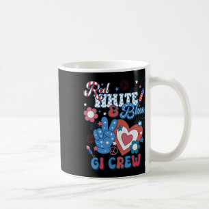 Red White And Blue Gi Crew Endoscopy Rn Nurse 4th Coffee Mug