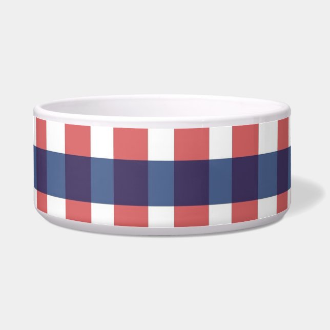 Red White and Blue Gingham Plaid (Front)