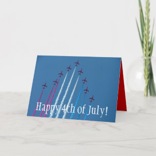 Red, White and Blue, Happy 4th of July! Card