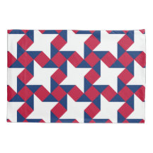 Red, White and Blue July Fourth Patchwork Pattern