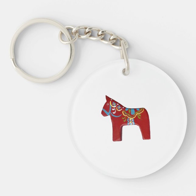 red, white and blue keychain (Front)