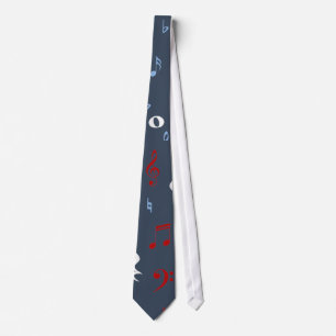 Red, White, and Blue Music Teacher's Tie