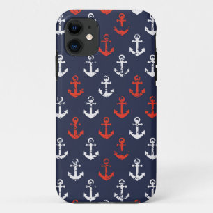 Red White And Blue Navy Pattern iPhone 11 Case
