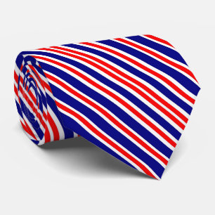 Red White and Blue Patriotic American Neck Tie