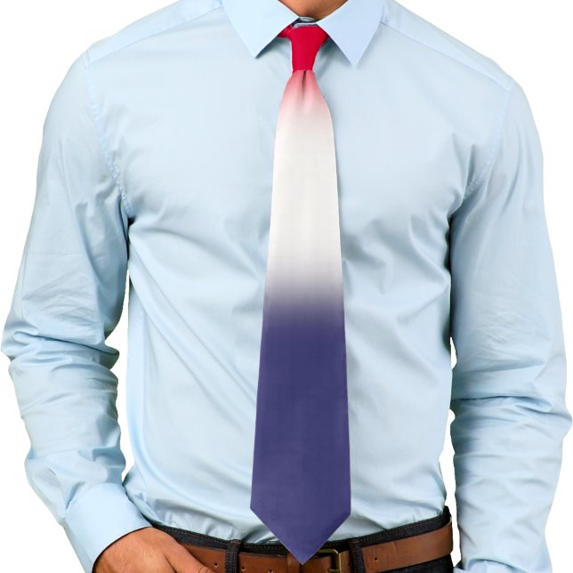Red White and Blue Patriotic Gradient Tie (Creator Uploaded)