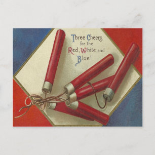 Red, White and Blue Postcard