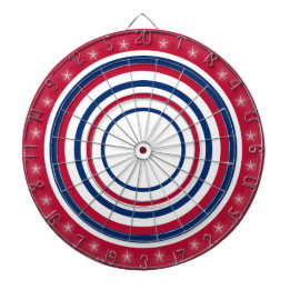 Red White and Blue Regulation Dartboard