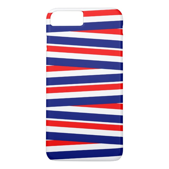Red, White and Blue Ribbons Case-Mate iPhone Case (Back)