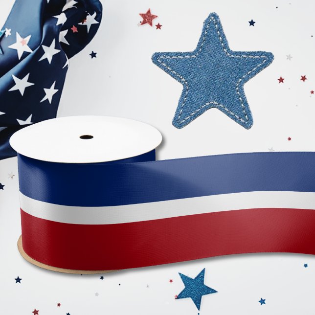 Red White and Blue  Satin Ribbon (Creator Uploaded)