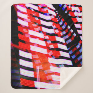 Red White and Blue Sherpa Blanket