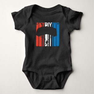 Red White And Blue Skydiving Baby Bodysuit