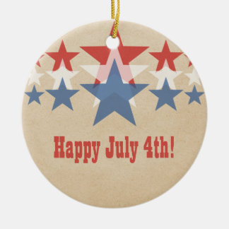 Red, White and Blue Star Cascade Ornament