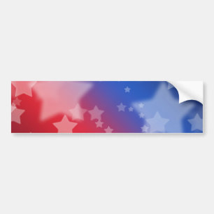 Red White and Blue Stars Bumper Sticker