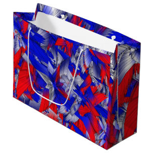 Red White and Blue Stars Large Gift Bag