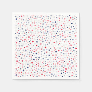Red, White and Blue Stars Napkins