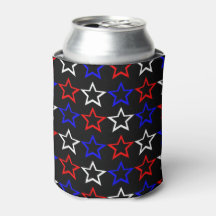 Red White and Blue Stars Pattern