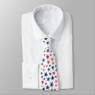 Red, White and Blue Stars Tie