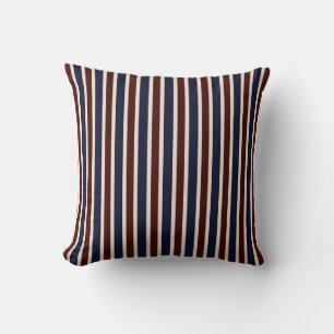 Red, White and Blue Stripes Cushion