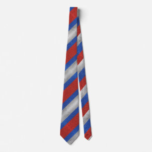 Red White And Blue Stripes Glitter Professional Tie