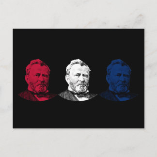 Red, White, and Blue -- U.S. Grant Postcard