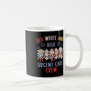 Red White And Blue Urgent Care Crew 4th Of July Ic Coffee Mug