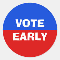 Red White And Blue Vote Early Election