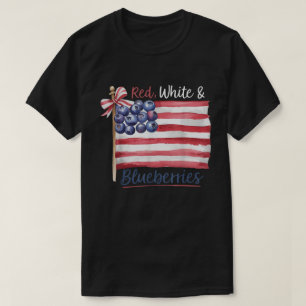 Red White and Blueberries Flag Tee