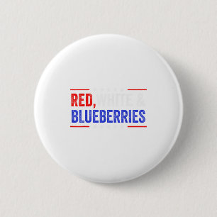 Red, White And Blueberries Patriot Dom 2025 6 Cm Round Badge